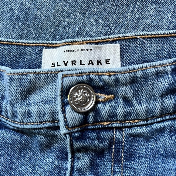 SLVRLAKE London Crop Straight Leg Jeans King Canyon Wash Size 30 - Picture 11 of 17